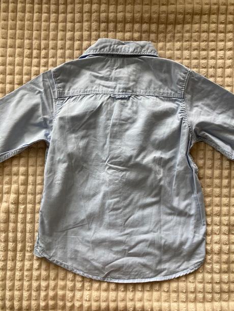 Bledomodrá košeľa, h&m,92