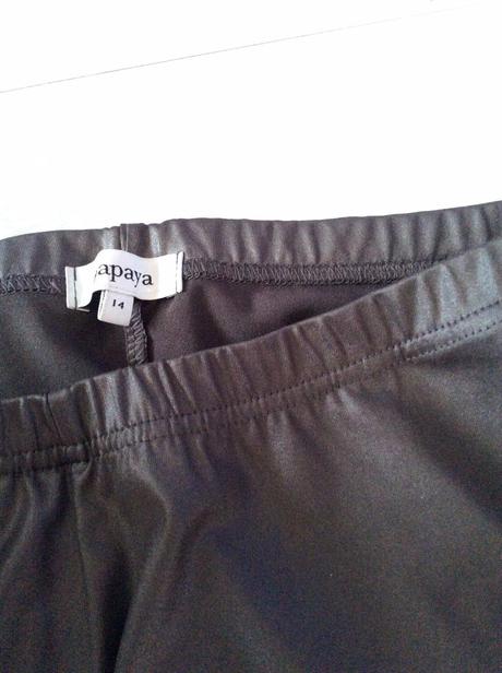 Legíny- jemne kovový vzhľad, papaya,42