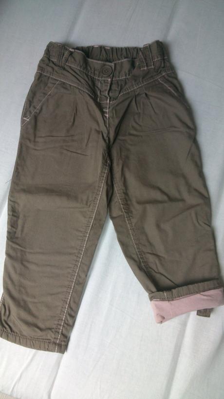 Nenosené zateplené nohavice, next,92