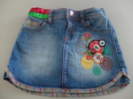 Riflová sukňa desigual 128, desigual,128