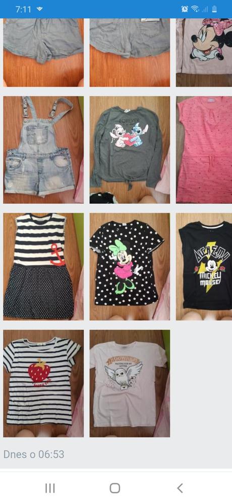 Balík oblečenia pre dievča, 158–170