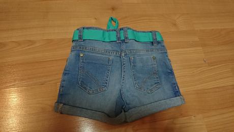 Dievcenske riflove elasticke sortky, lupilu,110