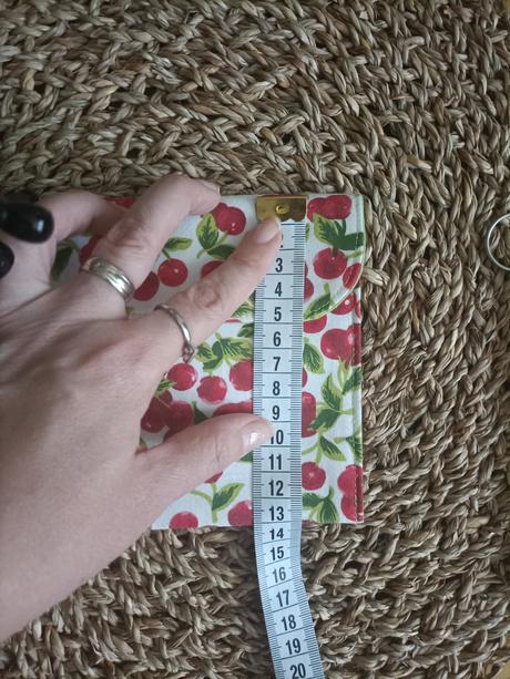 Krásna látková malá taštička s príveskom, 