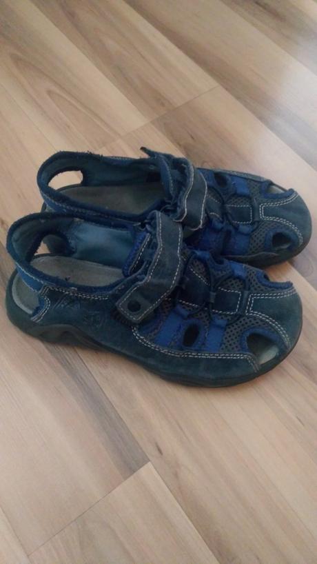 Modré sandálky, č.34, vnút.dĺžka max.21cm, elefanten,34