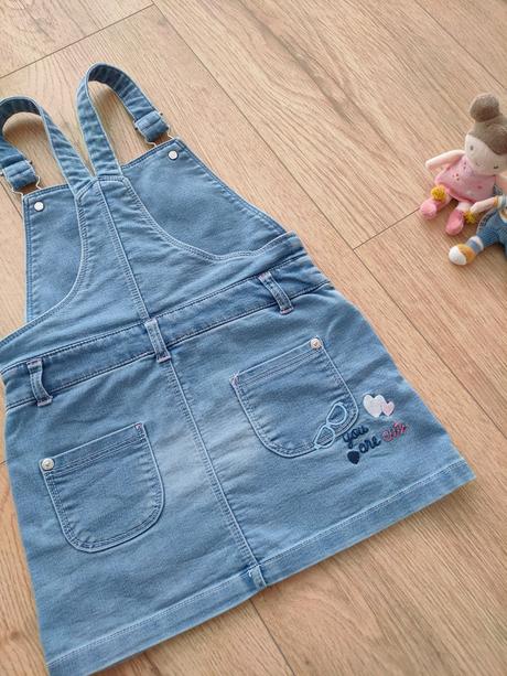 Riflové šaty na traky, boboli, 98, 98