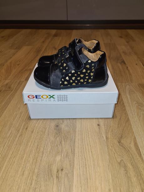 Topánky geox čierne lakované veľkosť 25, geox,25