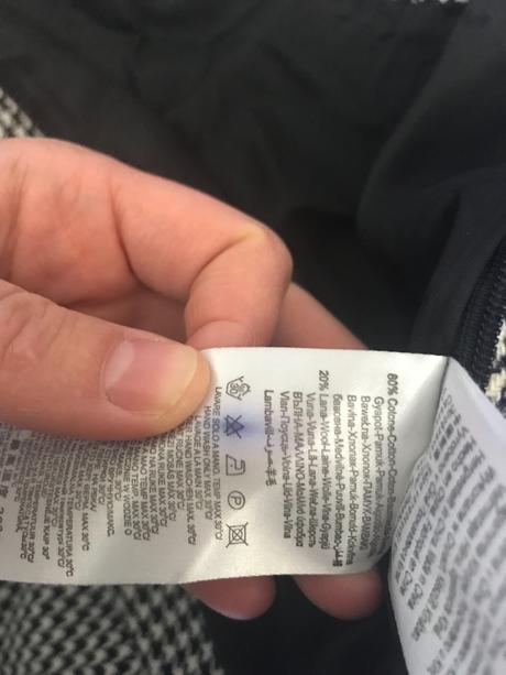 Karovana vlnena minisukna tvidova, s