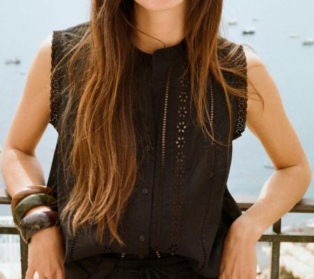 Top s čipkou, zara,s