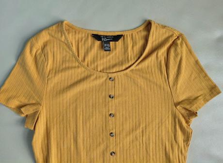 164/170 tricko s gombíkmi, new look,164