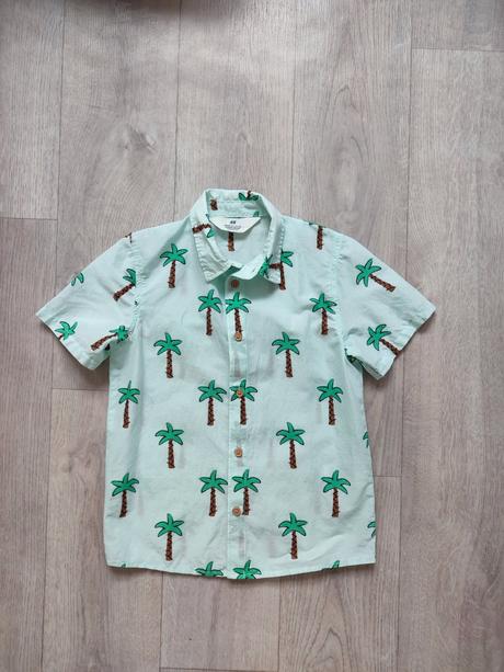Košeľa s palmami, h&m,128
