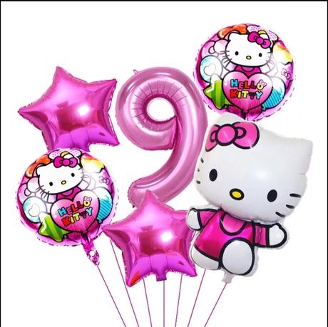Set foliovych balonov hello kitty, 