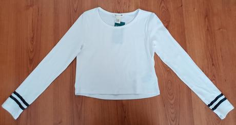 Krátke tričko z organickej bavlny, h&m,134 / 140