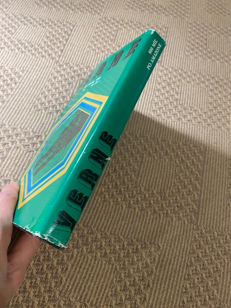 Stará krásna retro kniha verne 800 míľ po amazone,