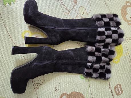 Čižmy kožene značkove, 38