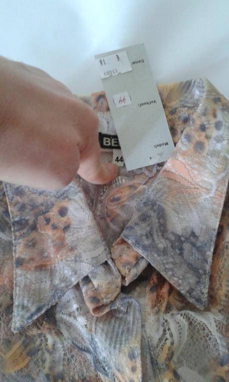 Spoločenská čipkovaná blúzka, 44