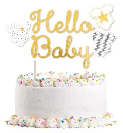 Tortový zápich hello baby, 