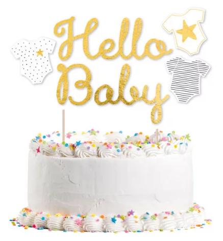 Tortový zápich hello baby, 