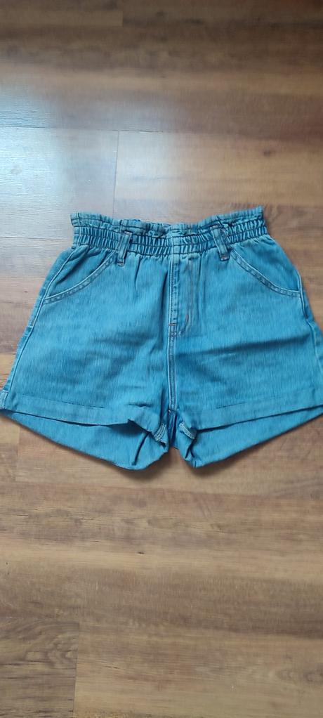 Riflové kraťasy, denim,34