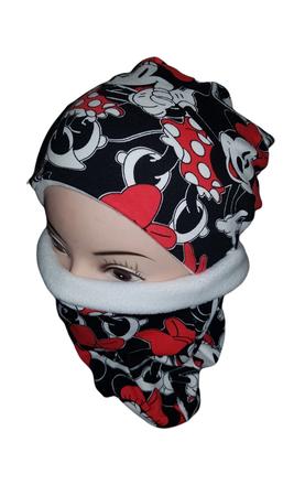 Set zateplený flisom minnie na oh 50-53cm, 110 - 140