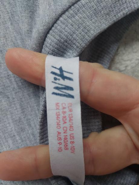 Tenká mikina h&m veľ.134/140, h&m,134
