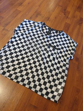 Tenká blúzka v.44 kockovaná, kik,44