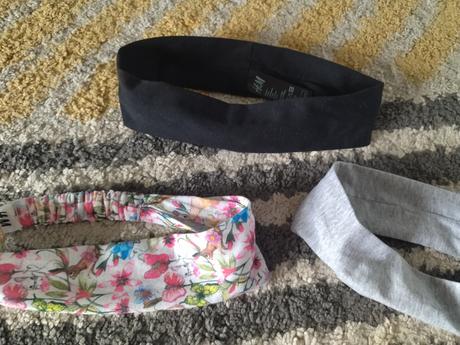 Látkové čelenky 116/128, h&m