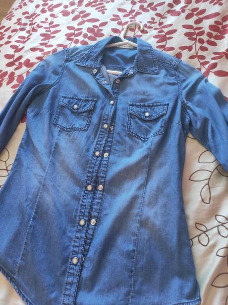 Riflová košeľa, s