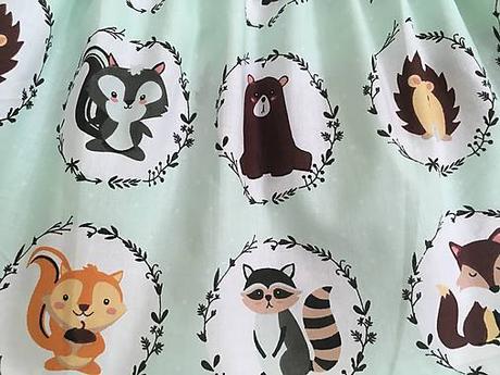 Handmade sukňa lesné zvieratká, 116