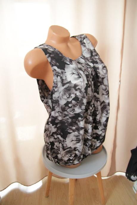 Čierno biely top xl, xl