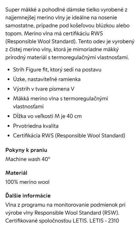 Merino tielko lindex, lindex,l