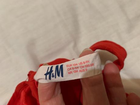 Šaty s volánmi, h&m,134