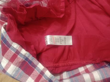 Šaty červené káro c.86 george, george,86