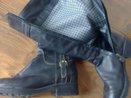 Čierne kožené čižmy, geox,38