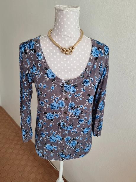 Modro sivý svetrík orsay veľ. s, orsay,s