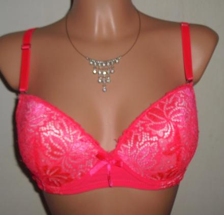 Oranzova cipkova podprsenka 80 b, 80b