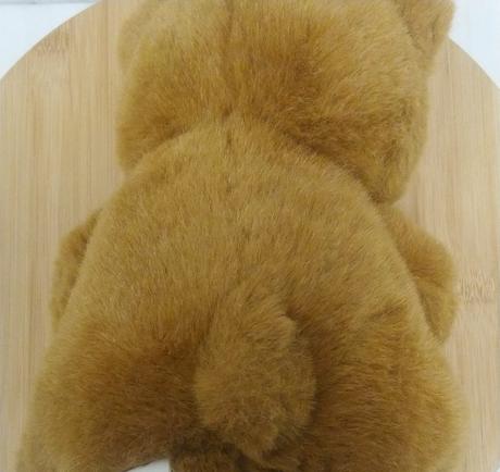 Plyšový hnedý medveď s mašlou, indonesia, 25 cm, 