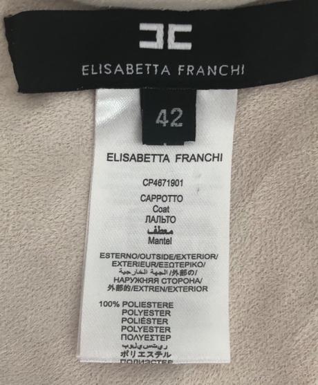 Elisabetta franchi obojstranný kabát, m