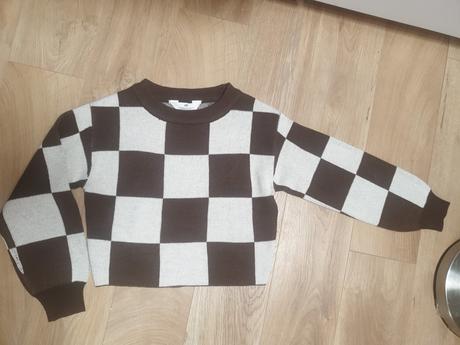 Karovany pleteny pulover h&m velkost 134/140, h&m,134