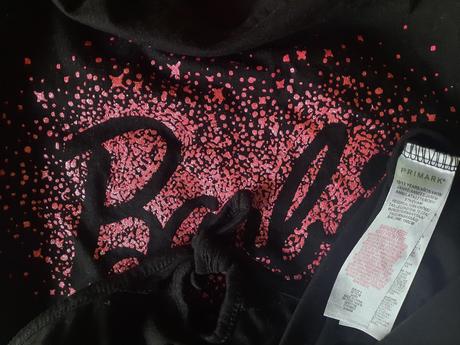 Barbie tričko lesklé s trblietkami 158, primark,158