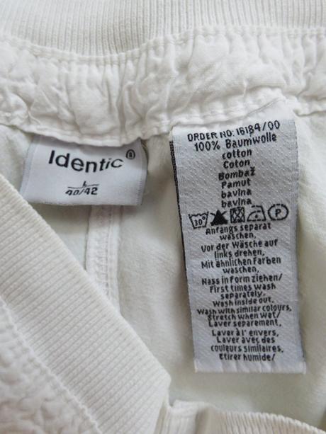 Biele 3/4 nohavice, l