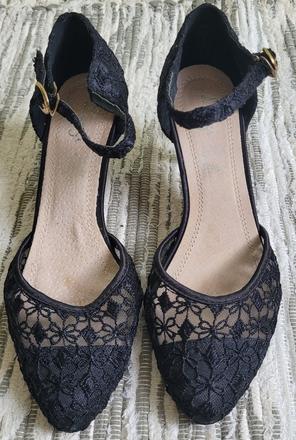 Damske čipkované lodičky, 37