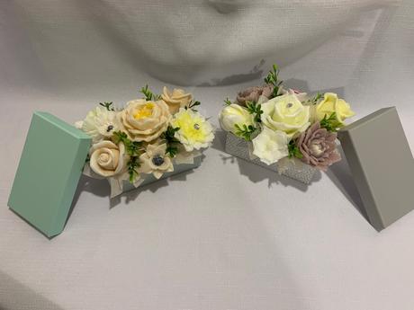 Mydlova kytica v krabičke, 