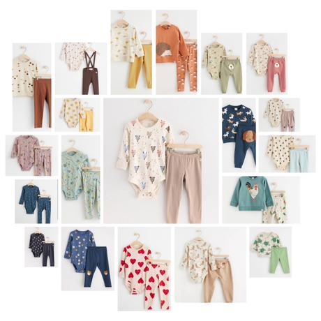 Set body legíny tepláky lindex 74 80 86 nové, lindex,74 / 80 / 86