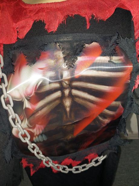 Zombie kostra / smrtka karnevalový kostým veľ.116,