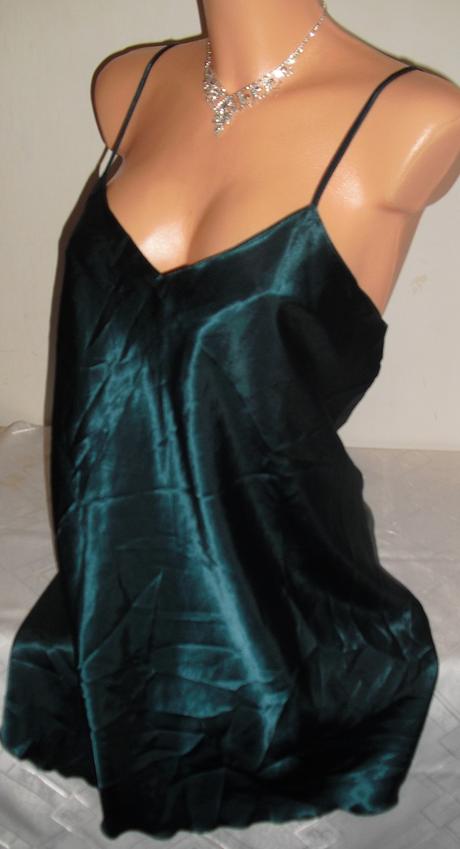 Canda satenova sexy zelena kosielka, c&a,l