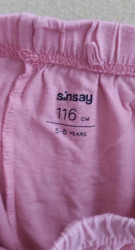 Pyžamo ružové 116, sinsay,116