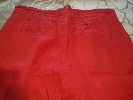 Cervene lanove nohavice, mexx,36