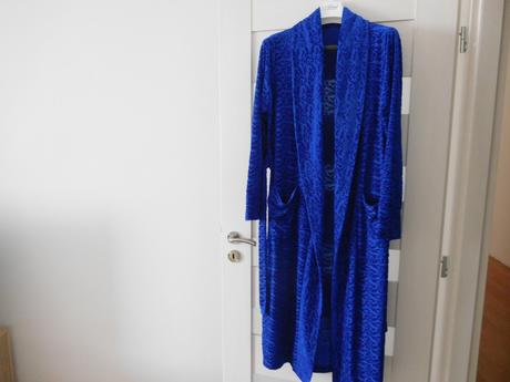 Župan dámsky modrý vzor 38/40v,, 40