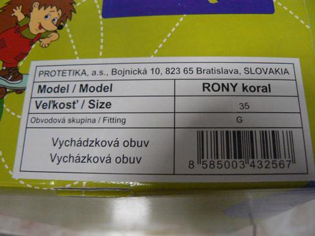 Dievčenské poltopánky protetika barefoot, protetika,35