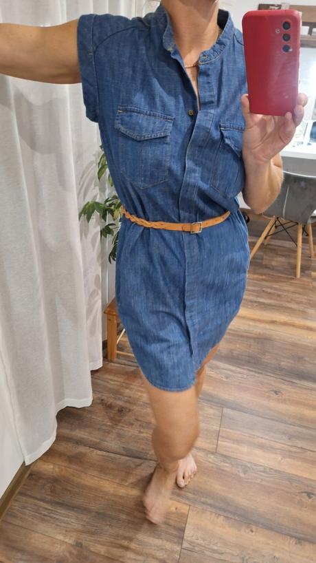 Riflove letne šaty mango vel 38/40, mango,l